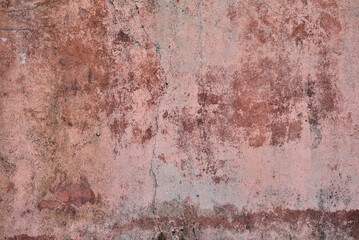 Surface of old cracked decorative plaster