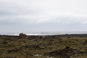 shipwreck on icelandic coast