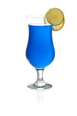 Blue Hawaiian cocktail 