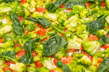 colorful vegetables prepared in a healthy dish