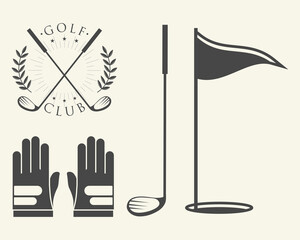 icons set golf club