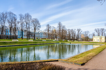 Catherine park in Pushkin (Tsarskoe Selo), Saint Petersburg, Russia