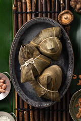 Zongzi, rice dumpling for Duanwu Dragon Boat Festival food.