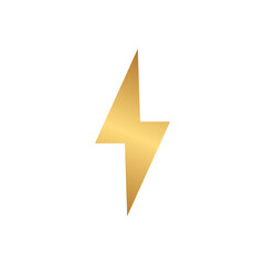 Lightning icon with gold gradient