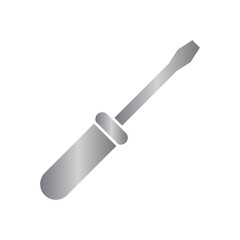 Screwdriver icon with metal gradient
