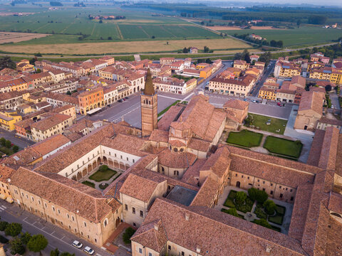 View of san benedetto po, Mantua, Lombardy, Italy