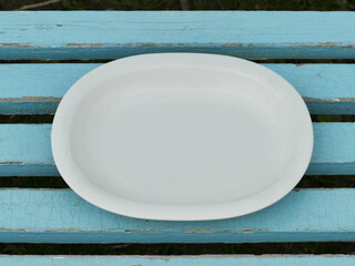 empty white plate