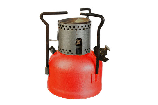 Gas tourist primus. Isolated on a white background.