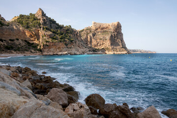 Fototapeta na wymiar View of the Mediterranean coast of Alicante Spain
