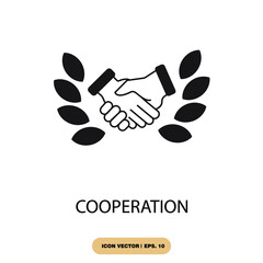 cooperation icons  symbol vector elements for infographic web