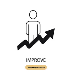 improve icons  symbol vector elements for infographic web