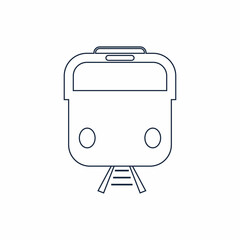 Train icon vector background