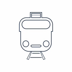 Train icon vector background