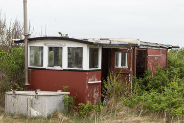 Alte verlassene Fischerhütte