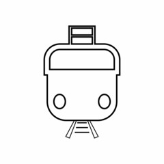 Train icon vector background