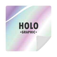 Obraz premium holographic wrinkled paper