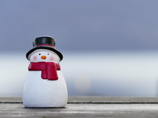 snowman with a hat