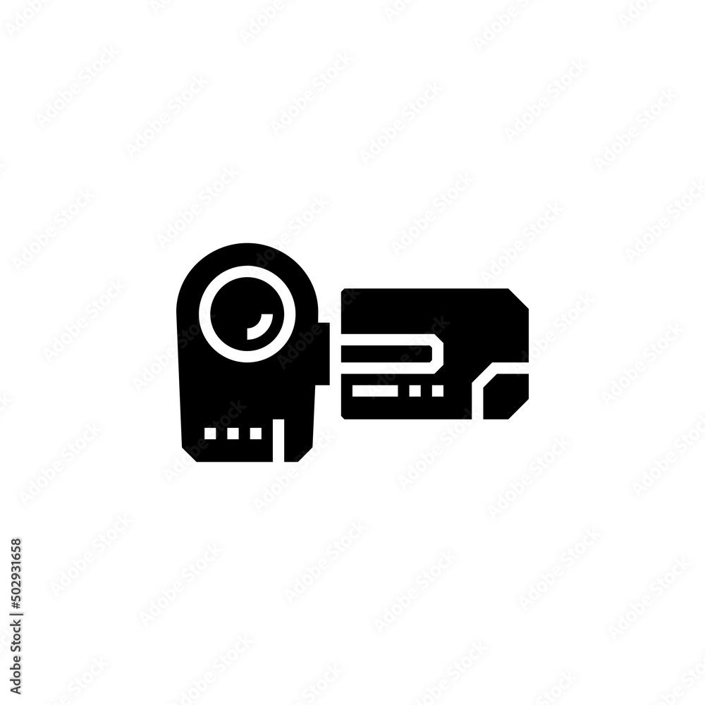 Poster handy cam vector icon. computer component icon solid style. perfect use for logo, presentation, webs