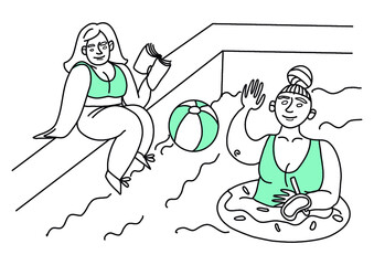 body positive girls have fun in summer