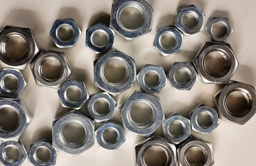 close-up nuts on a background