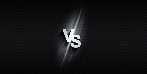 Isolated versus vs. Graphic elements for website, comparison of goods and services. Graphic elements for programs and applications. Fighting games picture. Realistic flat vector illustration