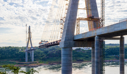 Construction of the Integration Bridge between Brazil and Paraguay