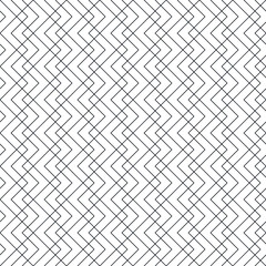 Seamless geometric pattern . Black on white background .Average thickness lines .