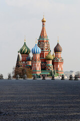 Saint Basil's Cathedral in the Red Square in Moscow, Russia