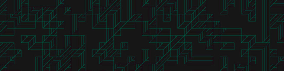 Implementation of Edward Zajec’s “Il Cubo” from 1971. Essentially a Truchet tile set of 8 tiles and rules for placement art illustration