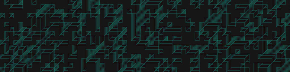 Implementation of Edward Zajec’s “Il Cubo” from 1971. Essentially a Truchet tile set of 8 tiles and rules for placement art illustration