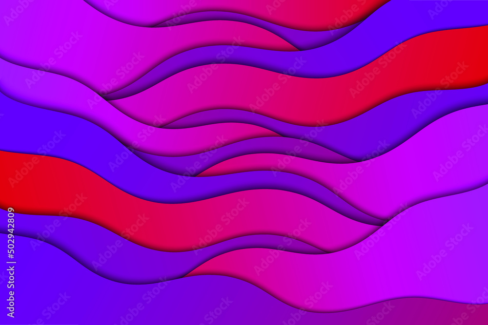 Poster curve color lines. abstract color wave pattern background.