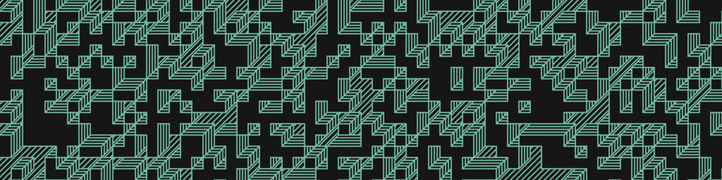 Implementation of Edward Zajec&rsquo;s &ldquo;Il Cubo&rdquo; from 1971. Essentially a Truchet tile set of 8 tiles and rules for placement art illustration