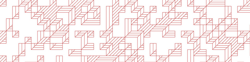 Implementation of Edward Zajec’s “Il Cubo” from 1971. Essentially a Truchet tile set of 8 tiles and rules for placement art illustration