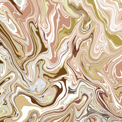  Multicolored marble slab design with dynamic interlaced curved lines in light muted delicate spring colors