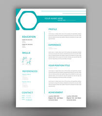 modern print ready cv resume design template