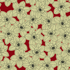 Seamless floral pattern. background