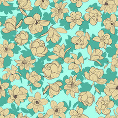 Seamless floral pattern. background