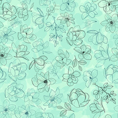Seamless floral pattern. background