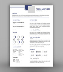 modern print ready cv resume design template