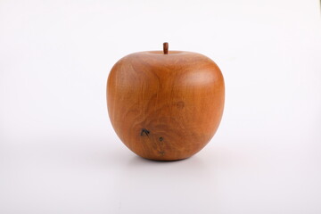 apple made of wood decorative beautiful as a decorative element for interior design 
