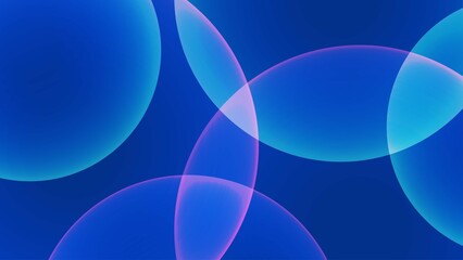 Abstract bubble neon light technology background banner
