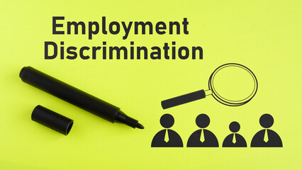 Employment Discrimination is shown using the text