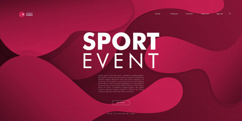 Sports background for website banner, event, tournament, cup or championship. Qatar 2022. Vector Illustration.