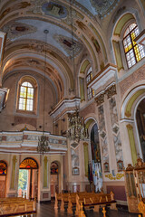 Interior of the old church in Western Ukraine