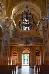 Interior of the old church in Western Ukraine