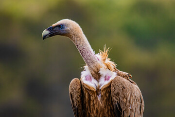 bird of prey portrait close up