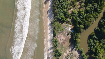 Miri, Sarawak Malaysia - May 2, 2022: The Landmark and Tourist Attraction areas of the of Miri...