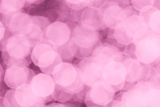 Abstract Pink Holiday Bokeh Background