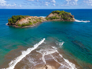 The Islet (and the tombolo), Sainte-Marie, Martinique, French Antilles