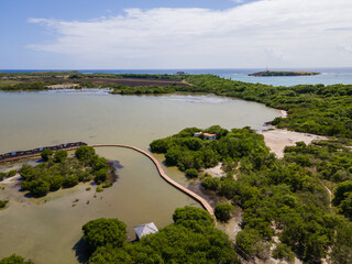 Salines lagoon, Sainte-Anne, Martinique, French Antilles
